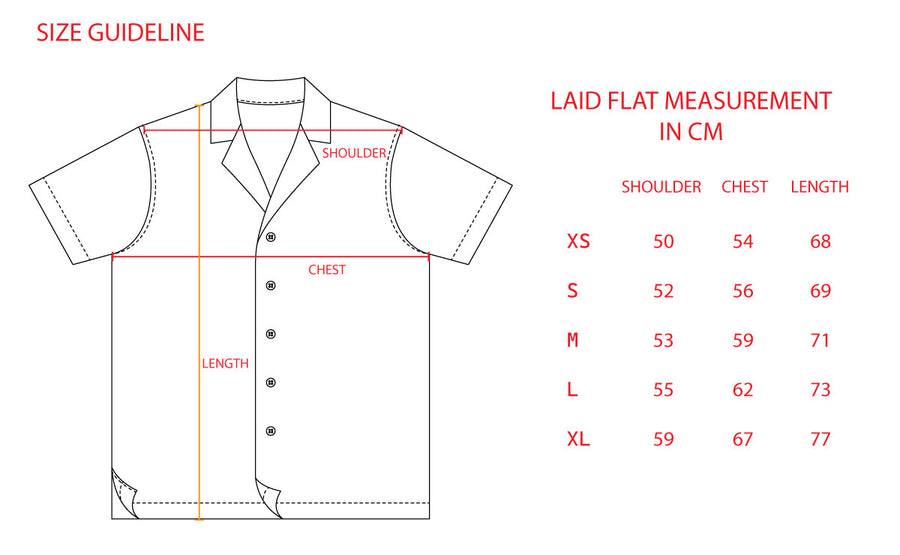 Unisex Kakee Shirt - Binary Style x Lime House Singapore -Navy