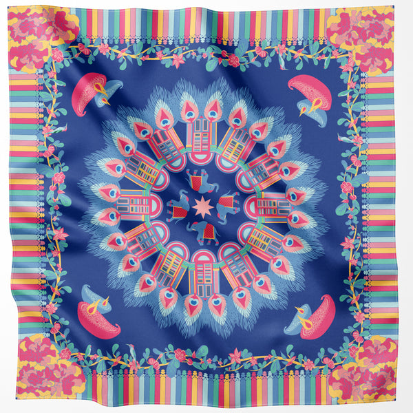 Splendid Little India Silk Scarf – BINARY STYLE