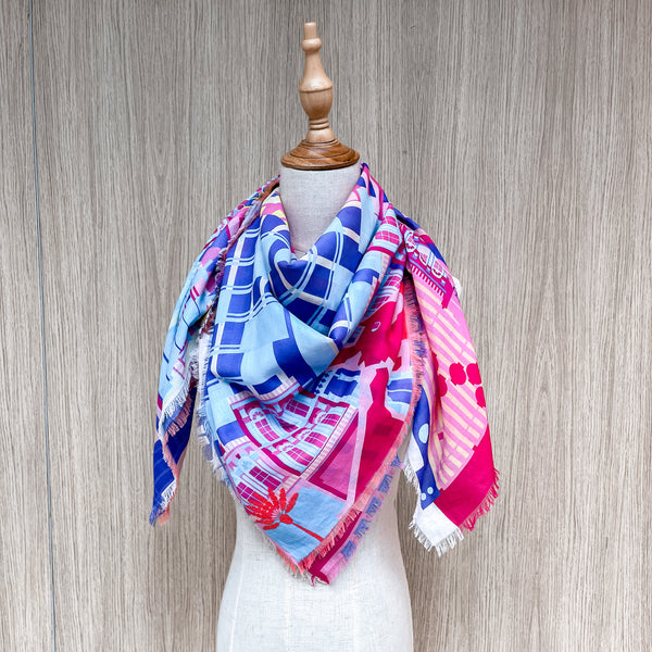 Singapore in Technicolour Scarf – BINARY STYLE