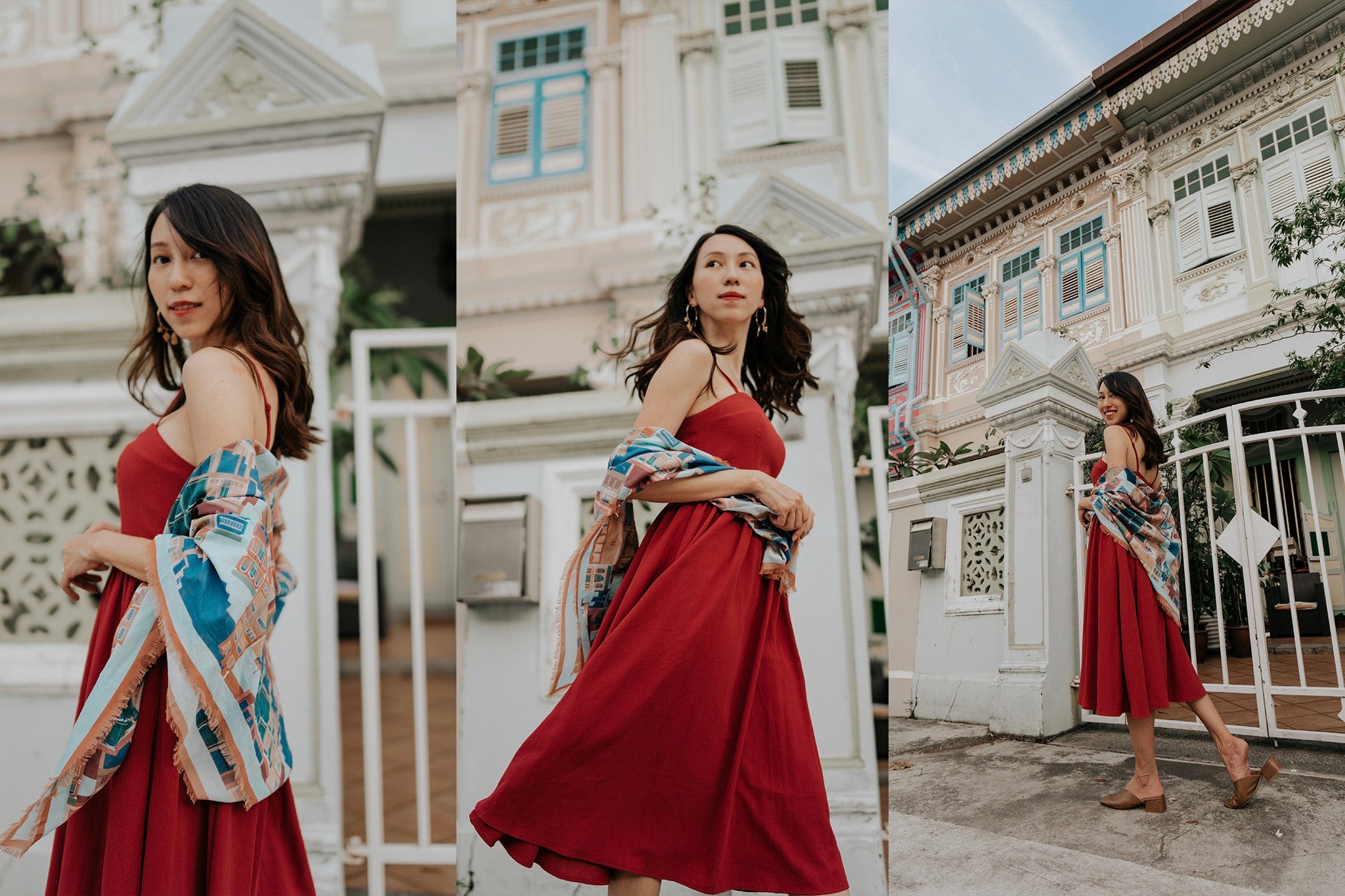 5 Ways to Style a Scarf  à la Melissa Koh