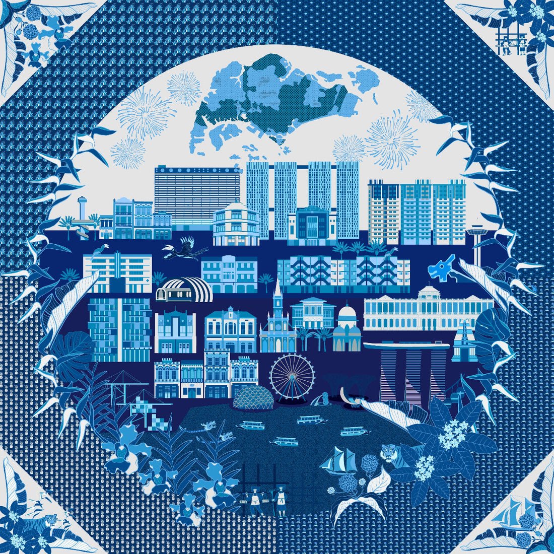Celebrate Singapore’s 60th Birthday in Style: The SG60 Scarves by Binary Style