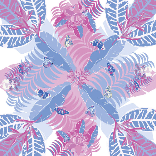 Blooms and Butterflies of Singapore Cotton Scarf