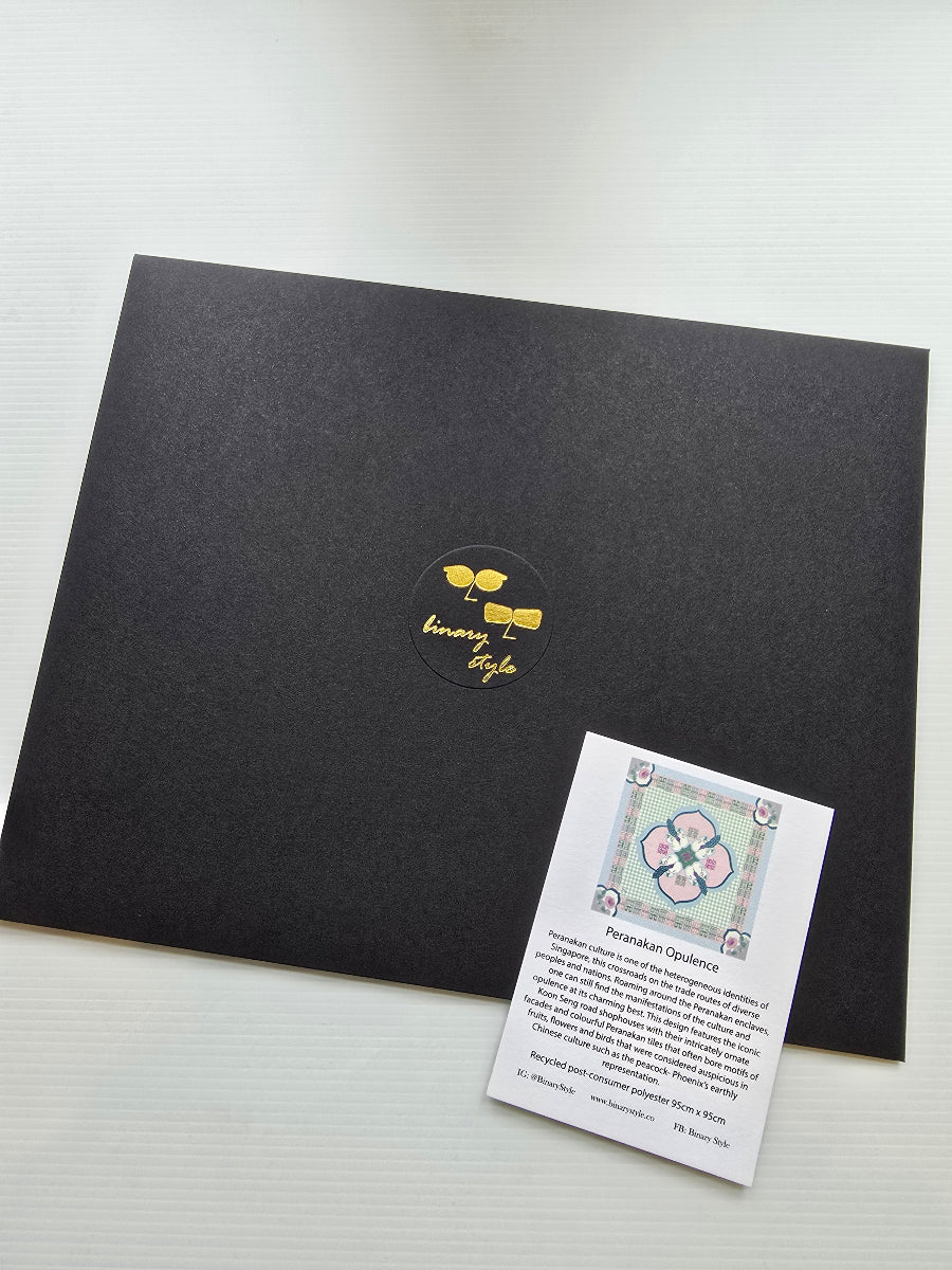 Black flat envelope and Story Card