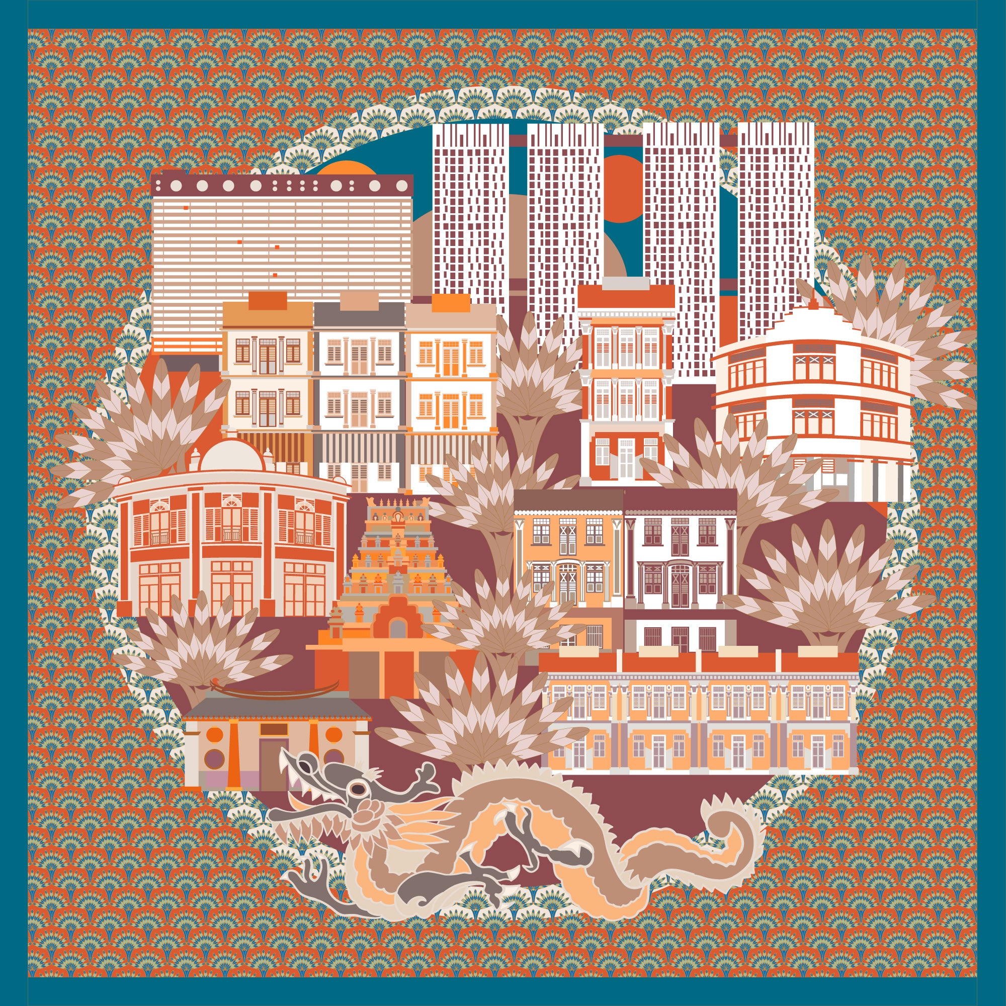 Keong Saik Neckerchief Silk