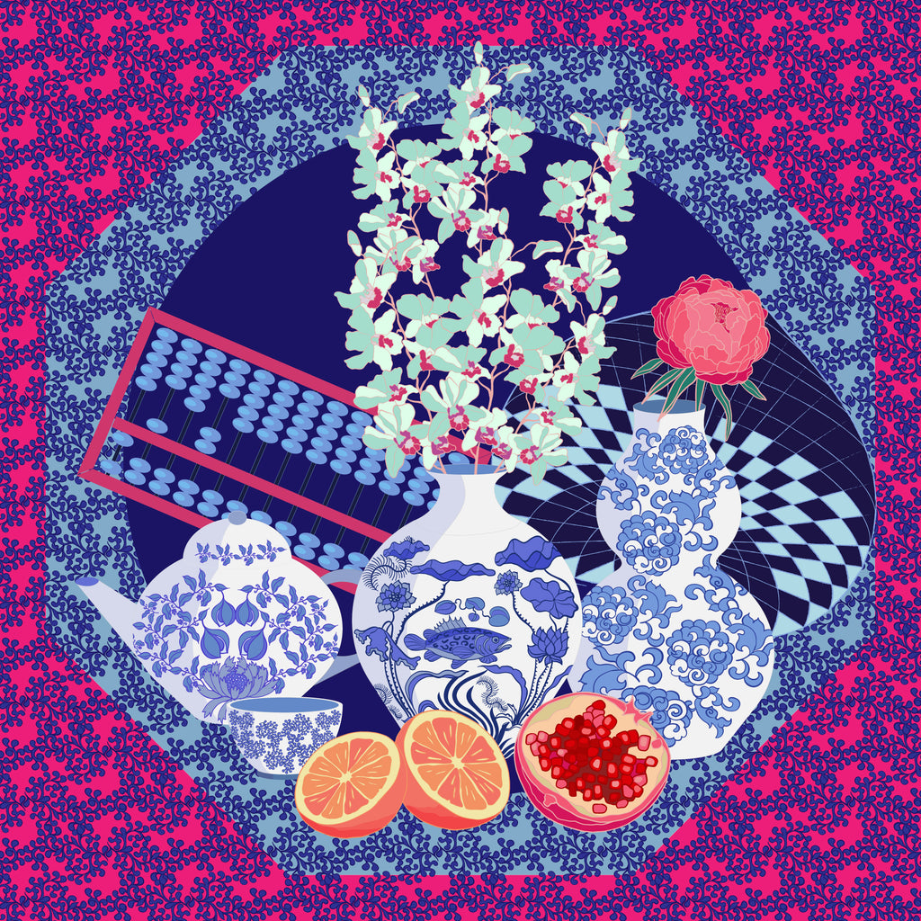Straits Chinoiserie Neckerchief Silk