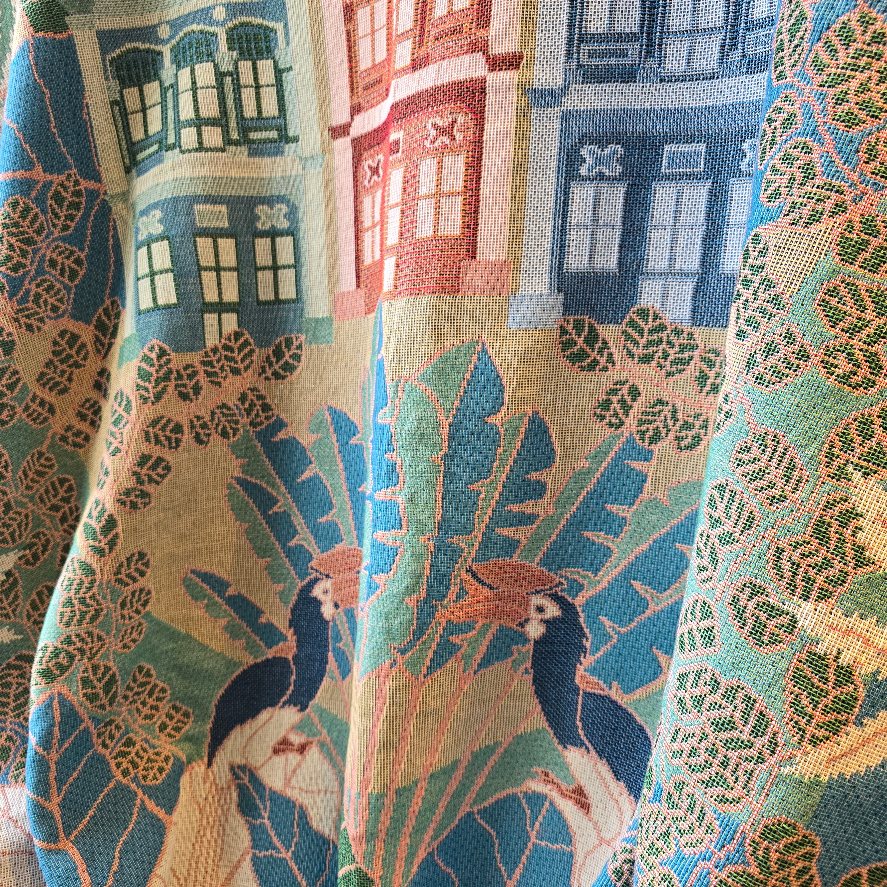 The Shophouses Throw Blanket