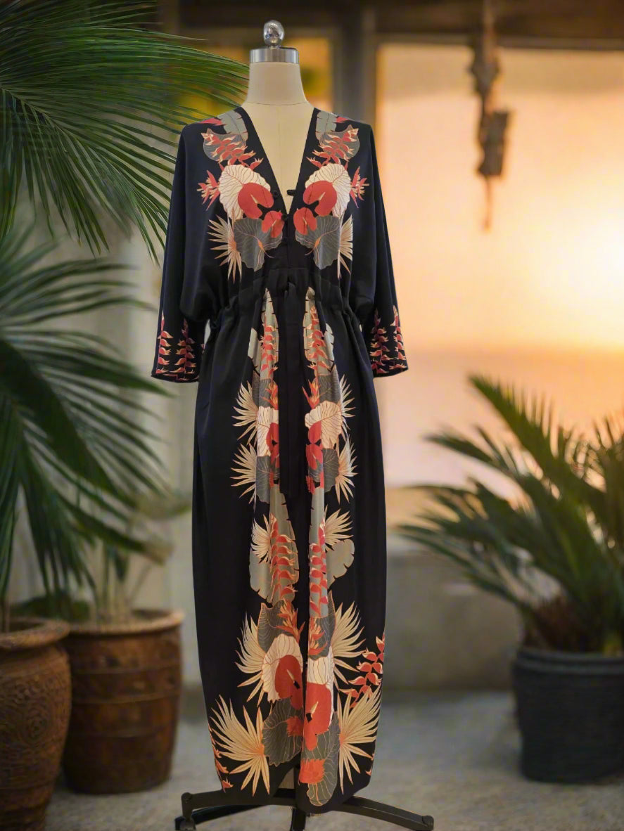 Madame Wong Dress - Tropical Party - Long