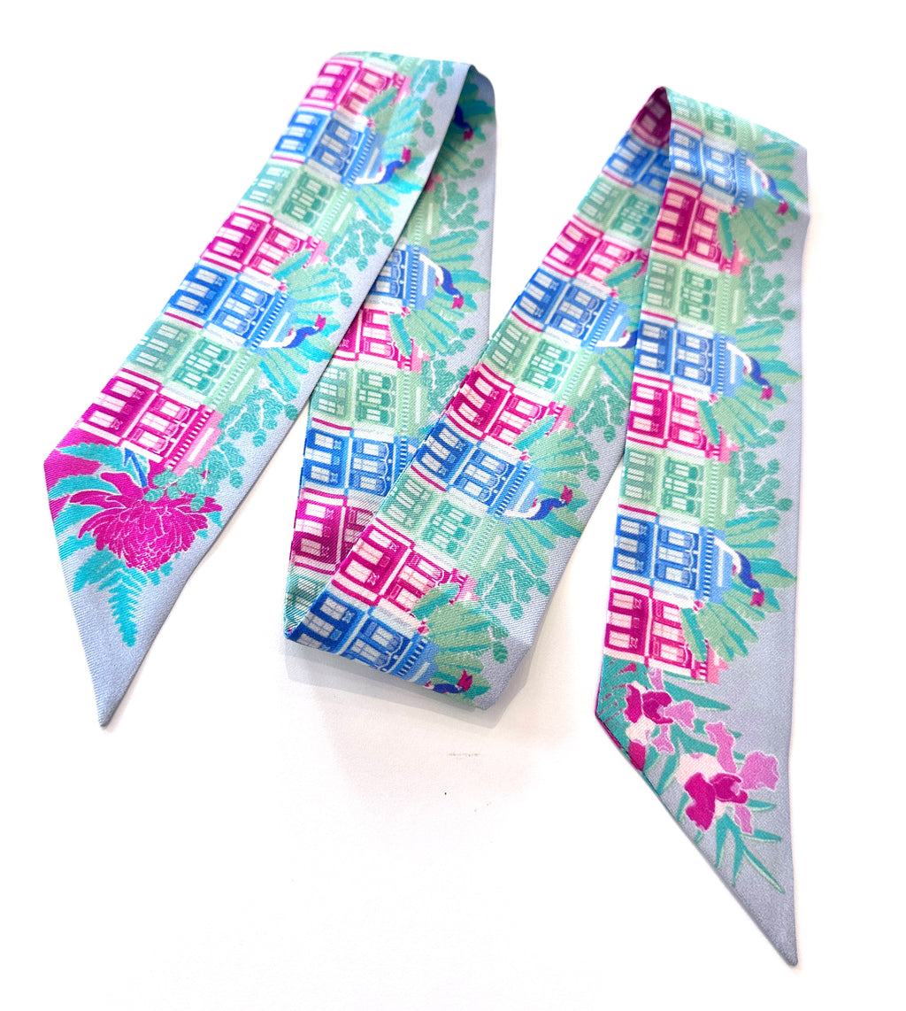 Singapore Shophouses Ribbon Scarf