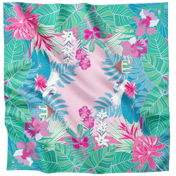 Botanic Splendour Premium Silk Scarf