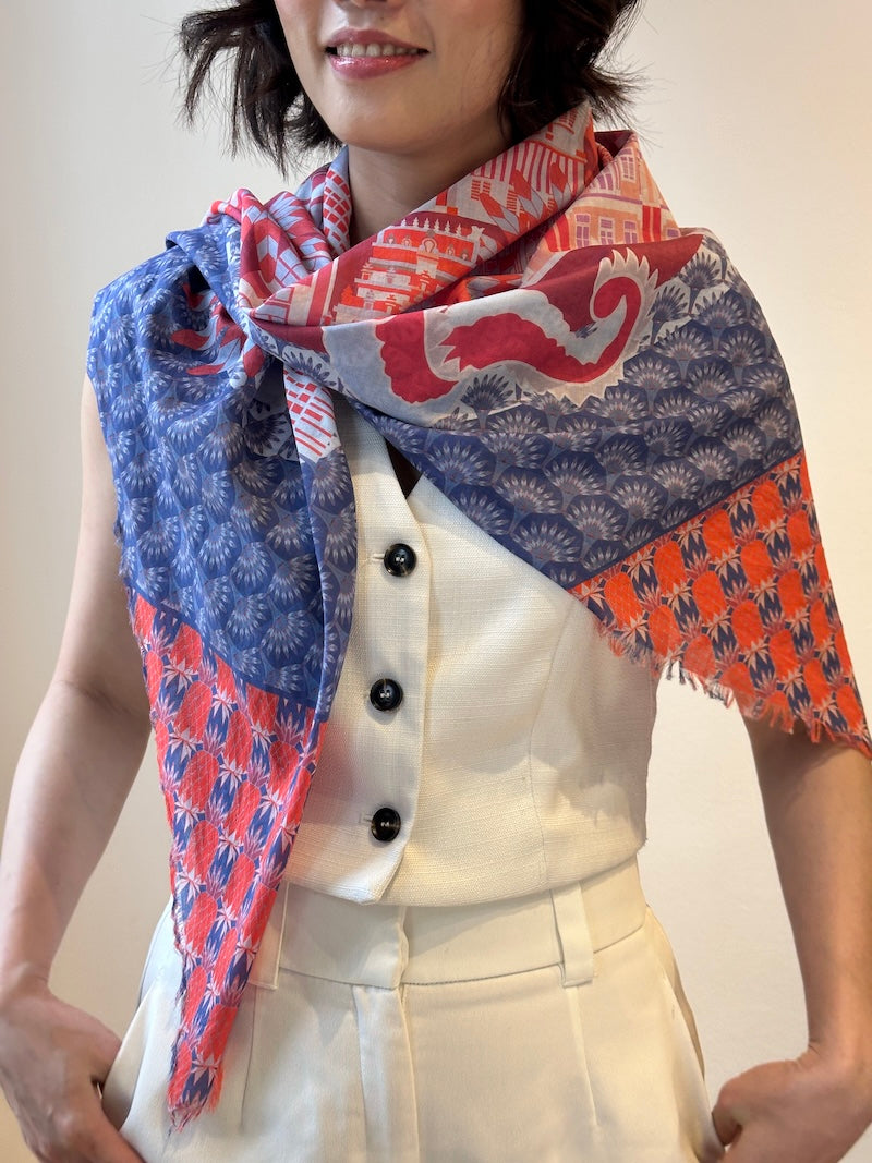Tanjong Pagar Cotton Scarf