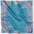 Dragons on Singapore Water Silk Scarf