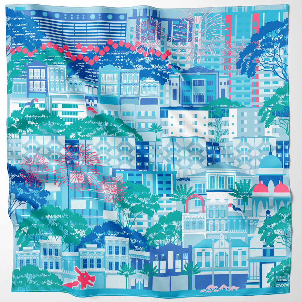 Garden City Neckerchief Silk