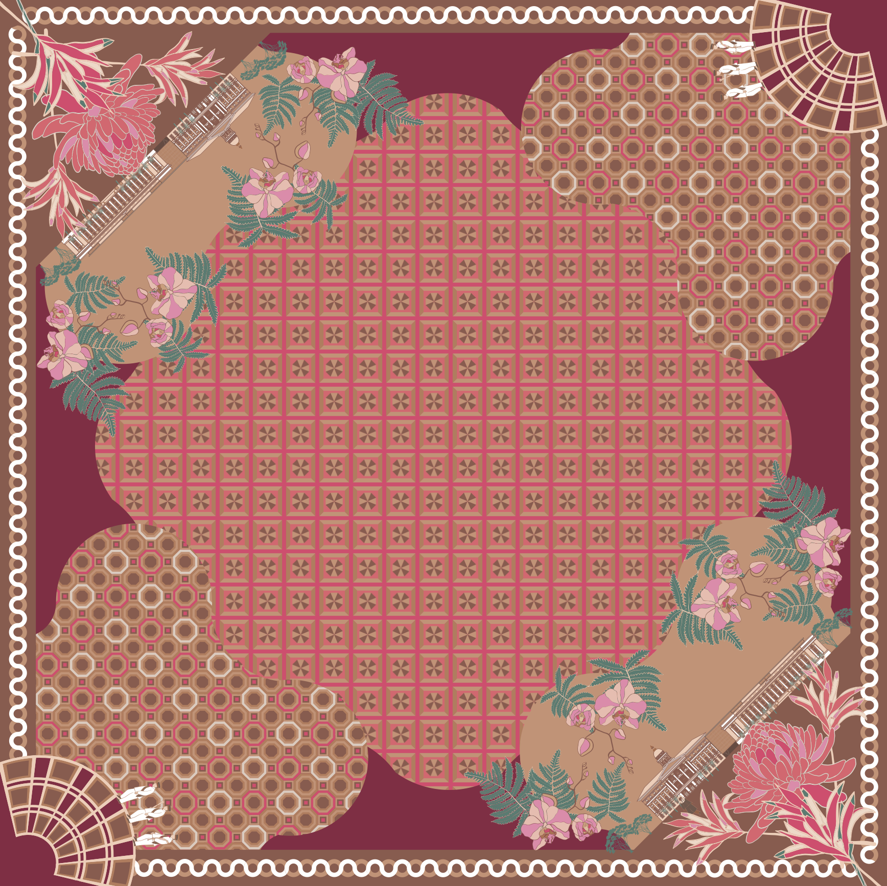 Guardian of Grace Small Silk Scarf