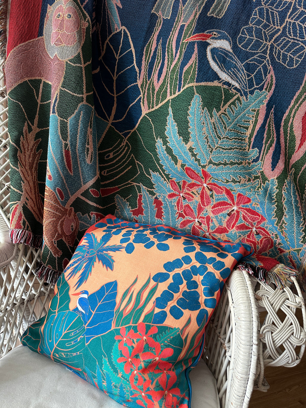 Forest Dwellers - Jangala Throw Blanket