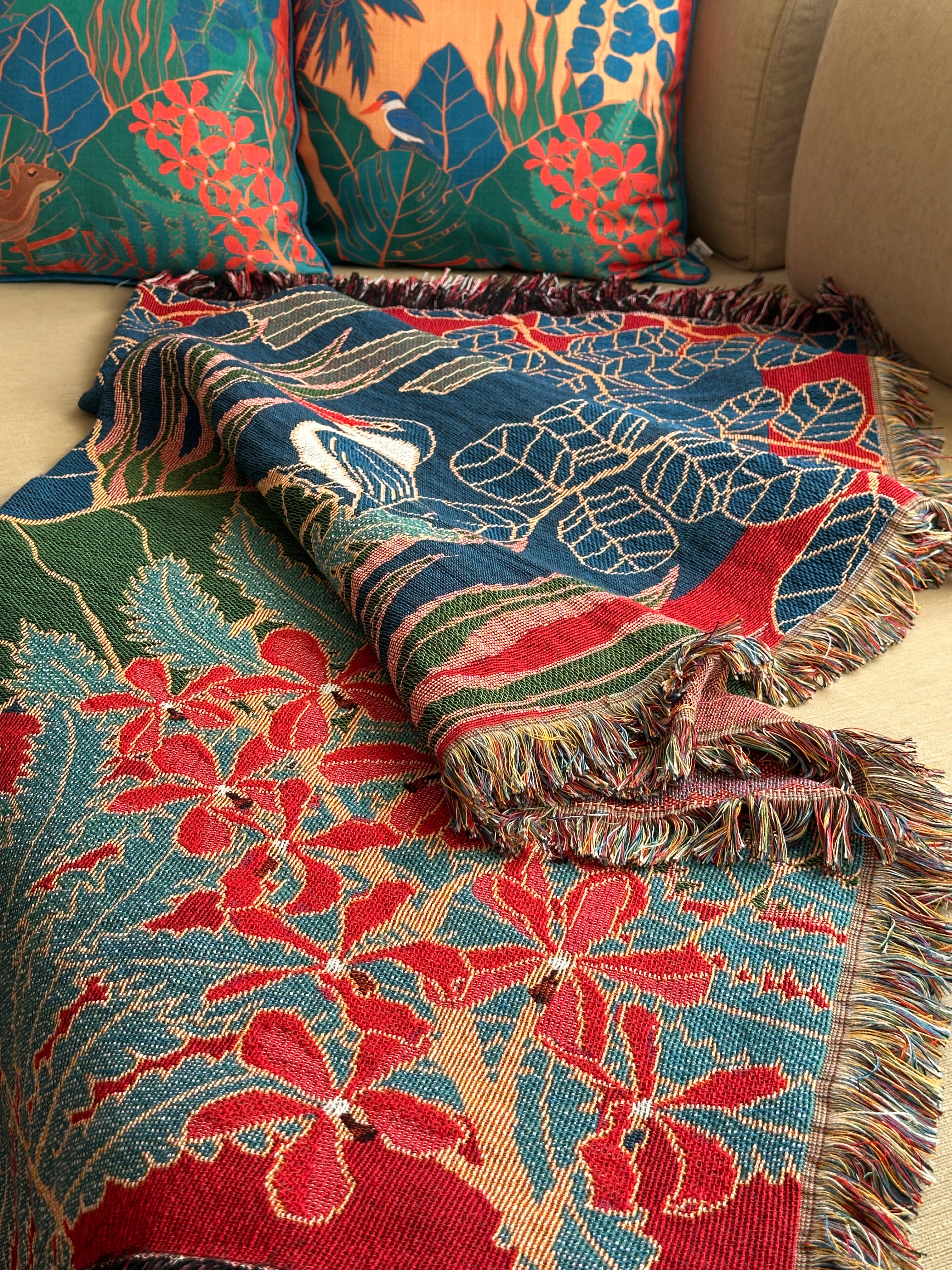 Forest Dwellers - Jangala Throw Blanket