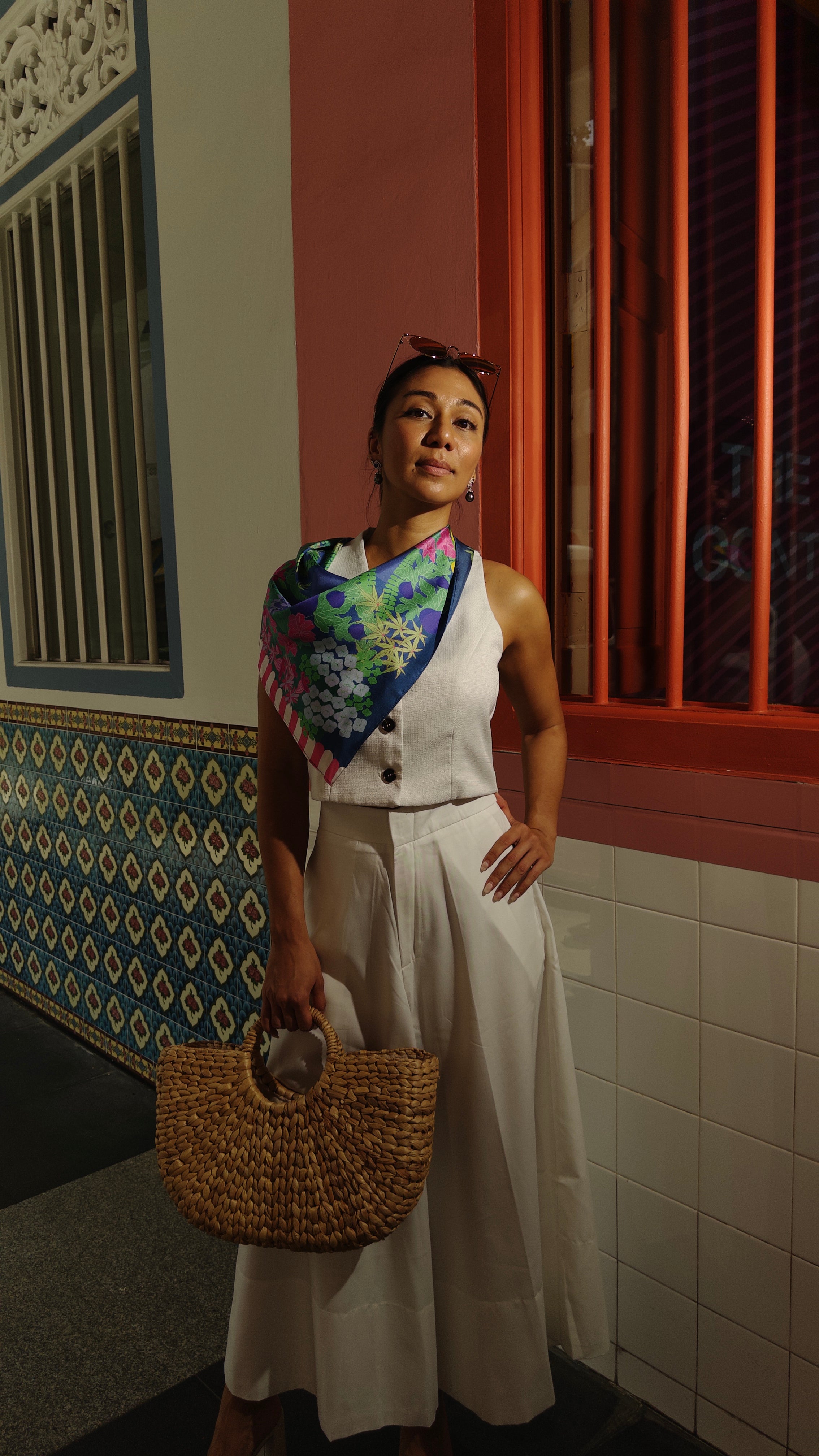 Memories of a Distant Summer  Small Silk Scarf