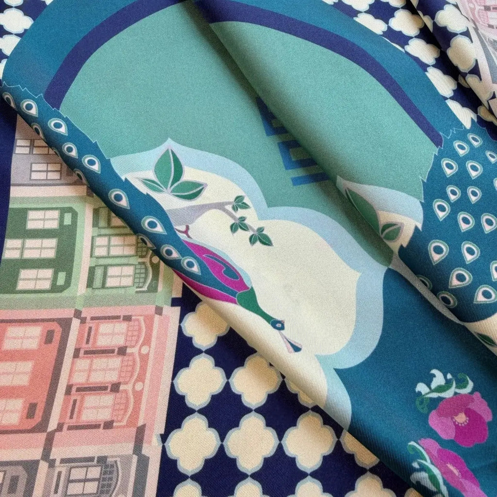Peranakan Opulence Silk Scarf