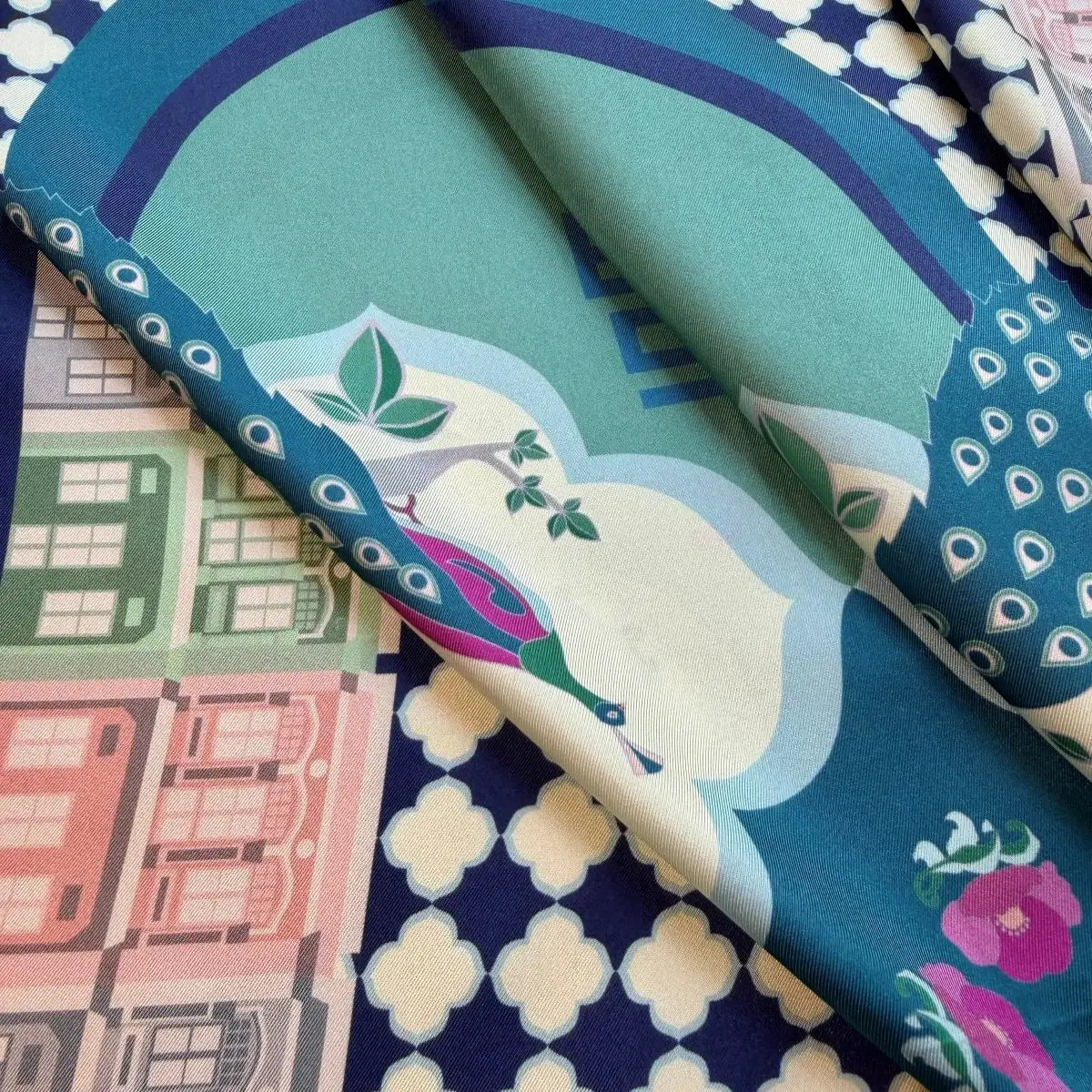Peranakan Opulence Silk Scarf