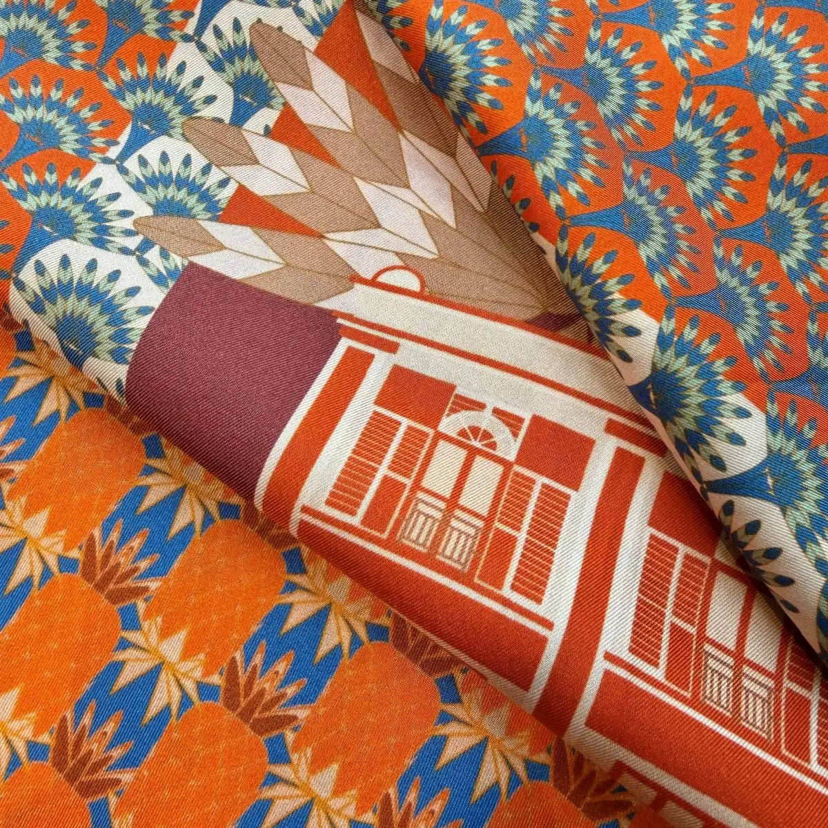 Keong Saik Road Silk Scarf