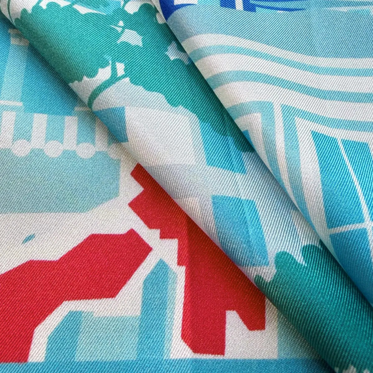 City in the Garden Silk Scarf