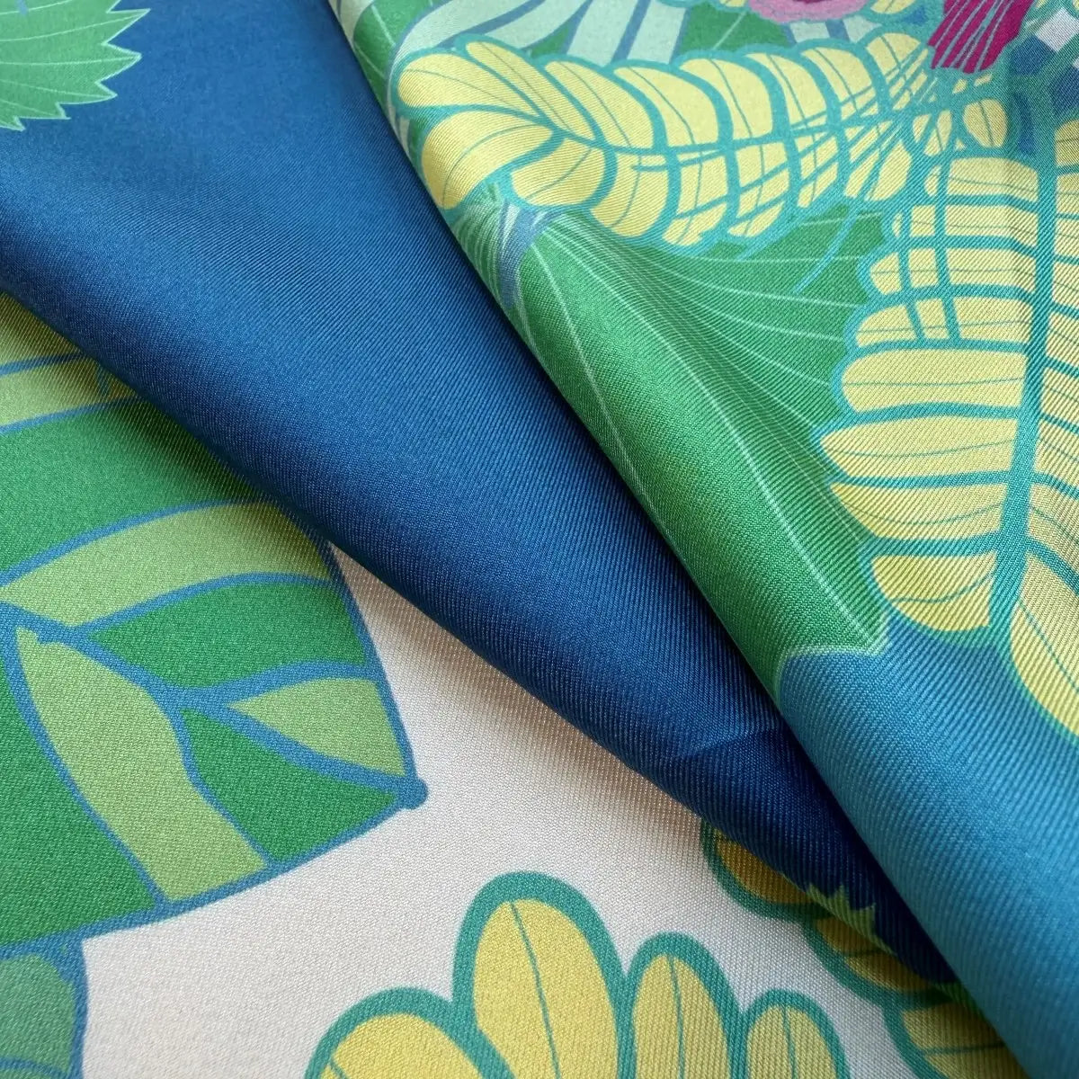 Emerald Tapestry of Botanic Gardens Silk Scarf