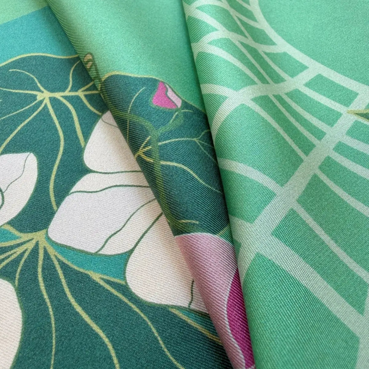 Botanic Oasis by the Bay Silk Scarf