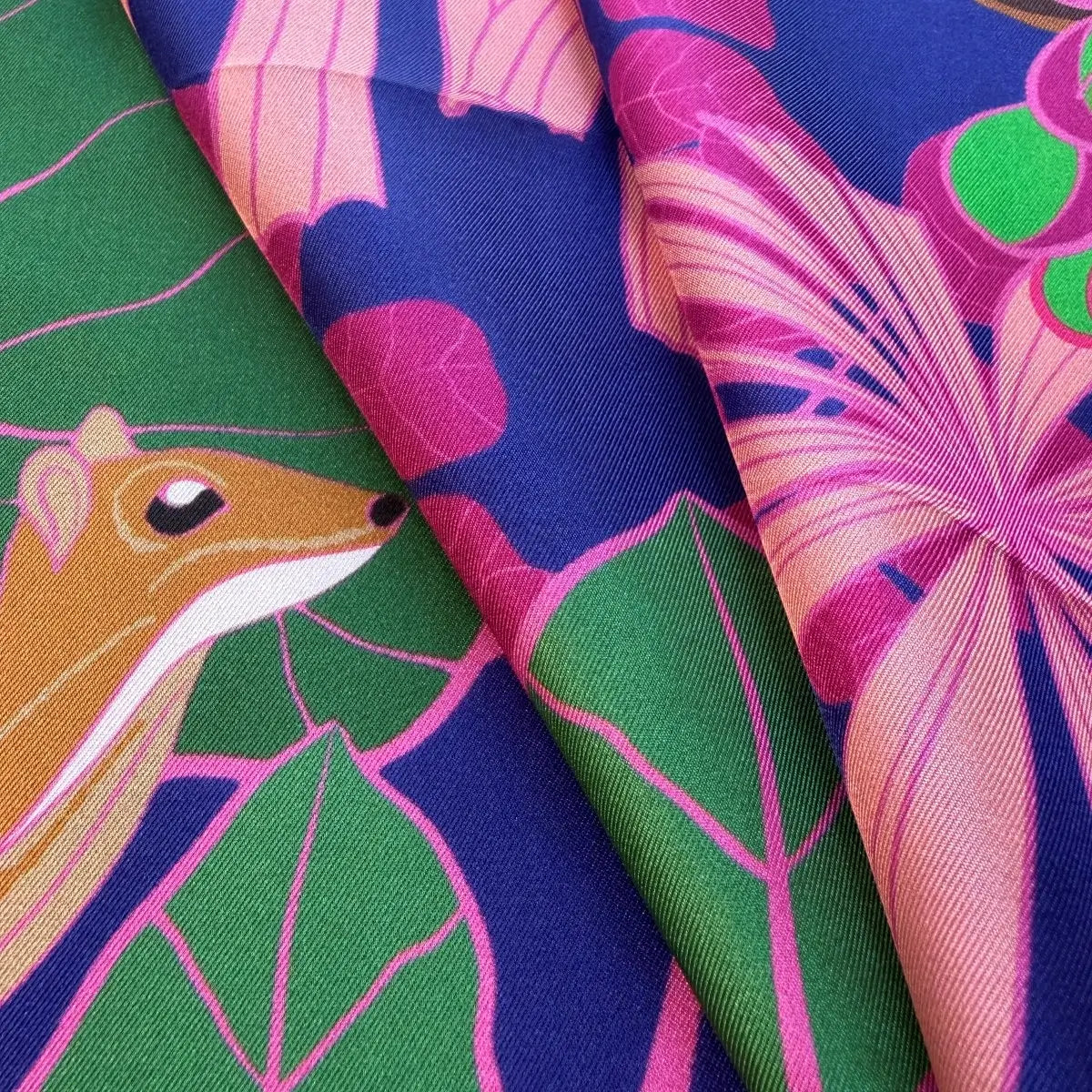 Our Beating Heart of Green Silk Scarf