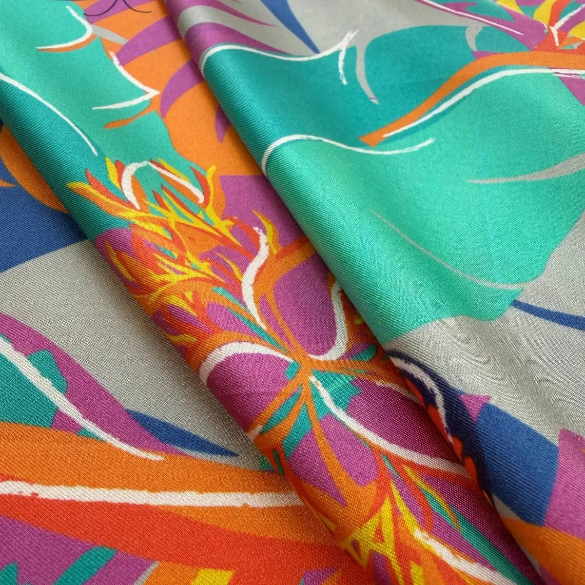 Blooms and Butterflies of Singapore Silk Scarf