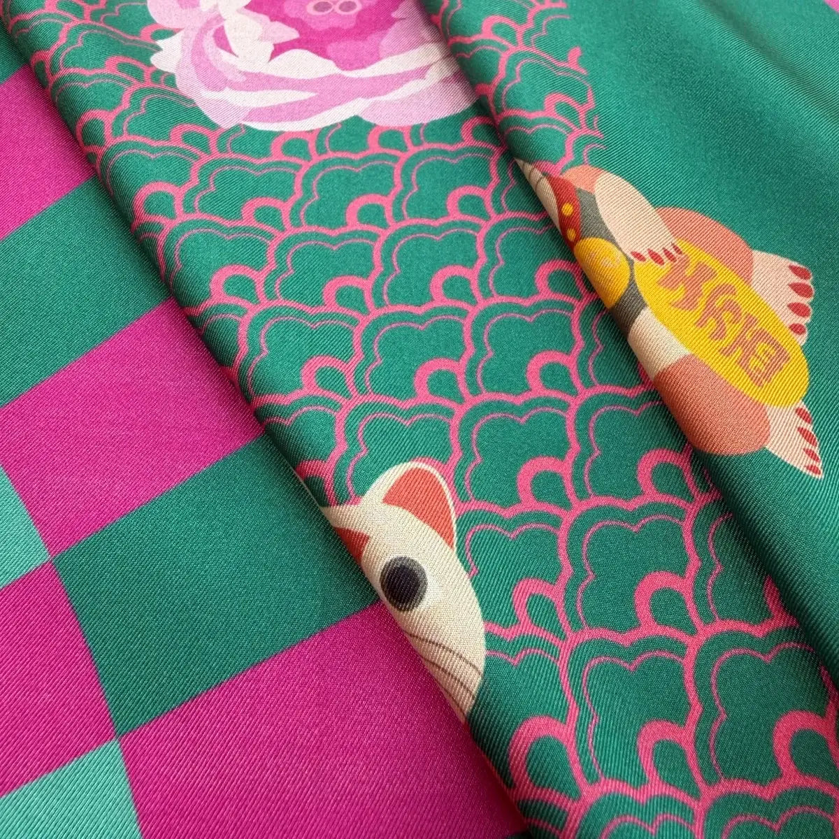 It's Always Fun in Chinatown Silk Scarf