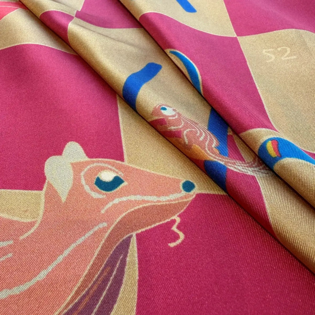 Snake and Ladder Silk Scarf