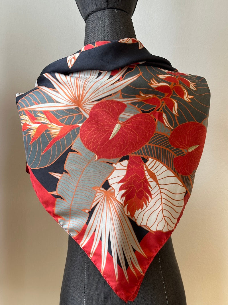 Tropical Party Silk Scarf