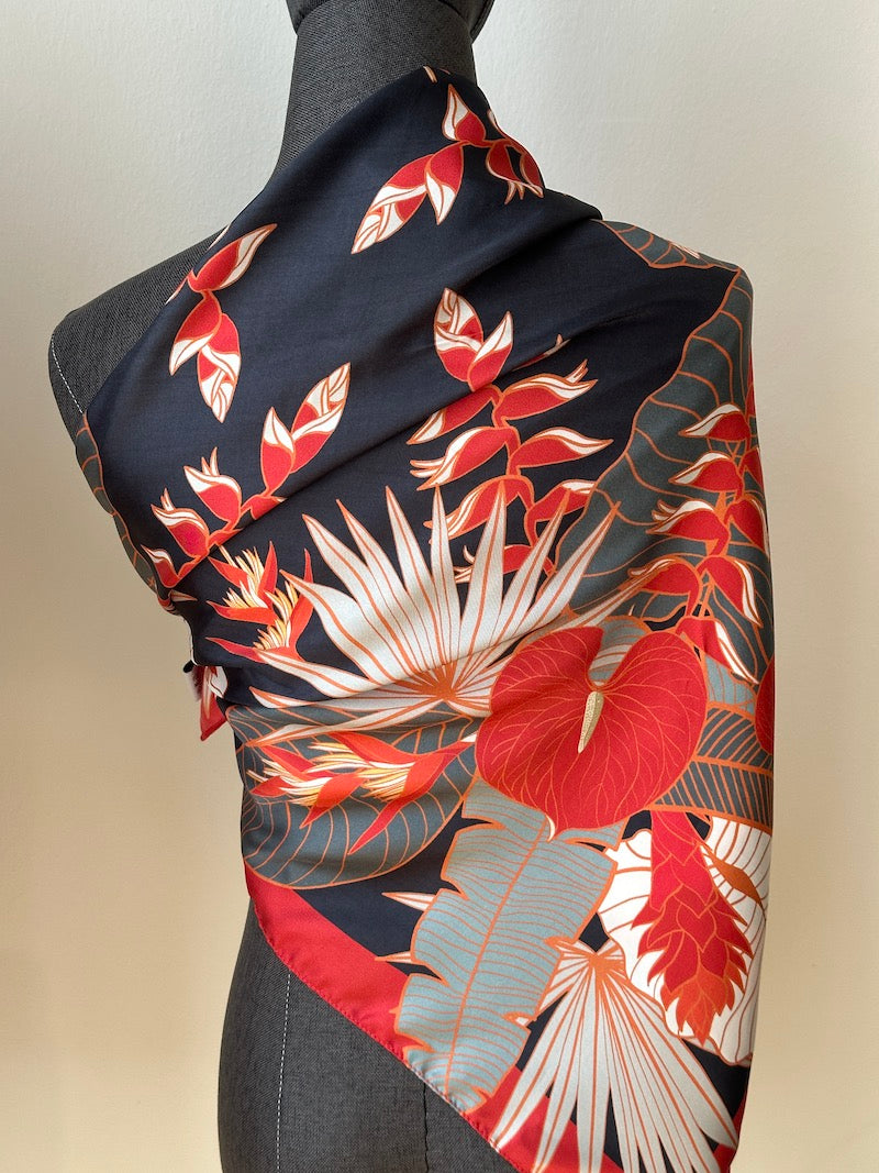 Tropical Party Silk Scarf