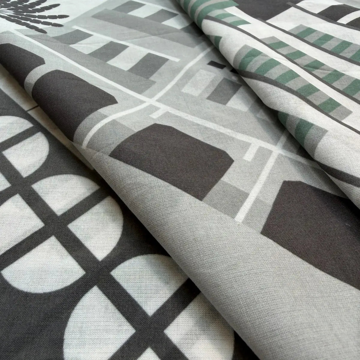 Tiong Bahru in Monochromes Cotton Scarf
