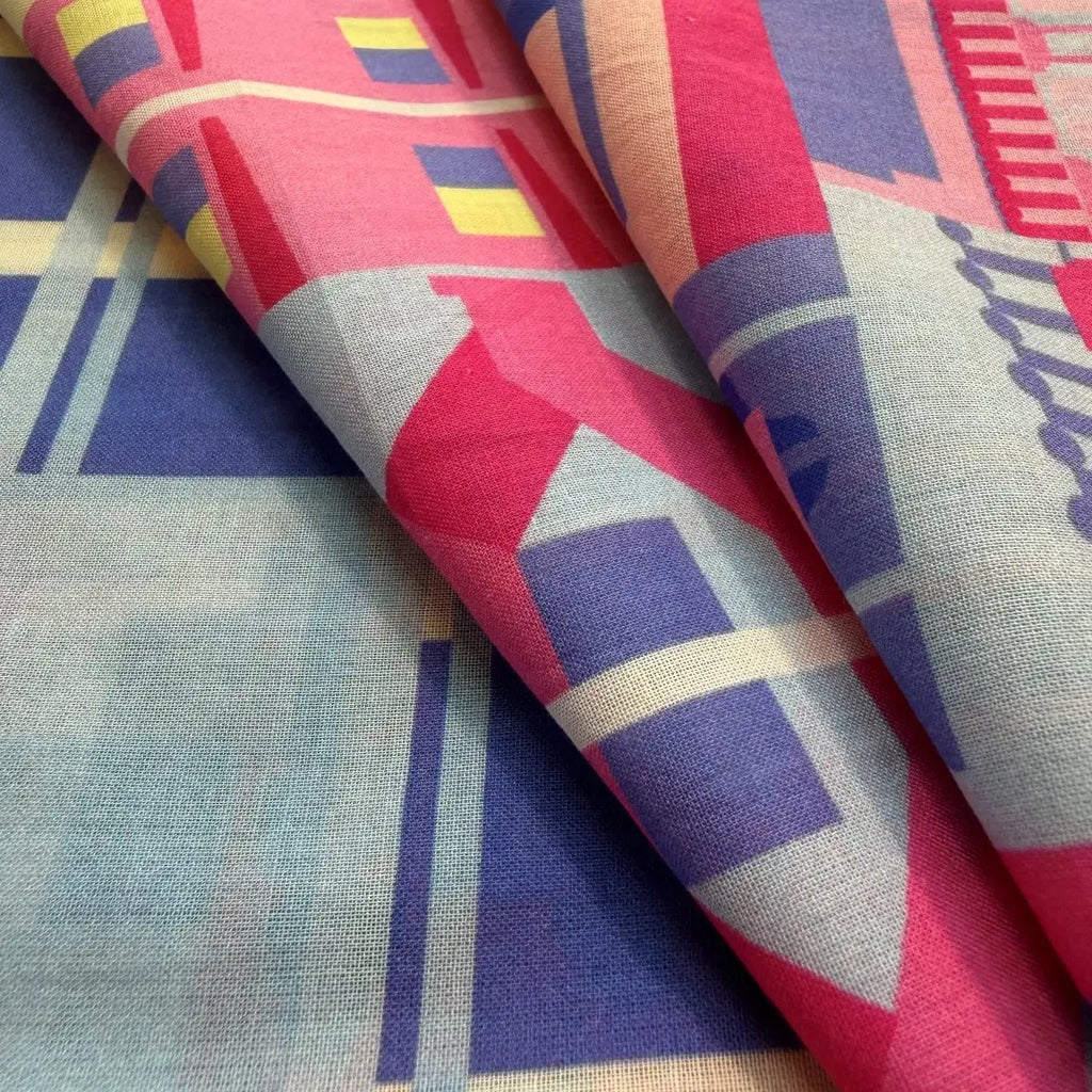 Singapore in Technicolour Cotton Scarf