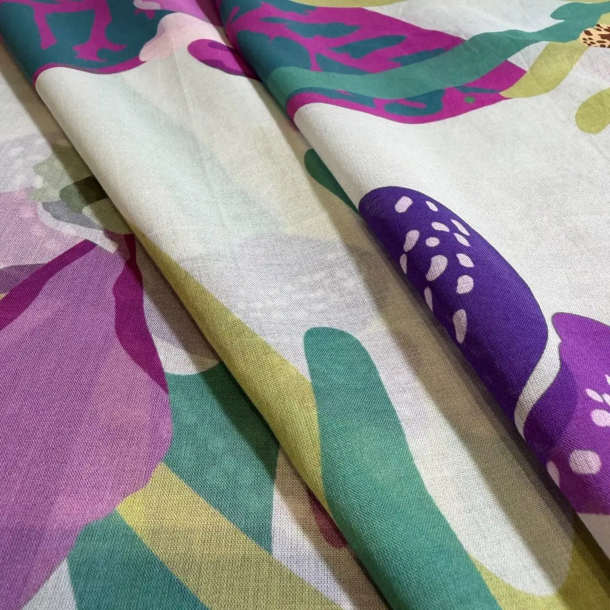 Orchidea Mist Cotton Scarf
