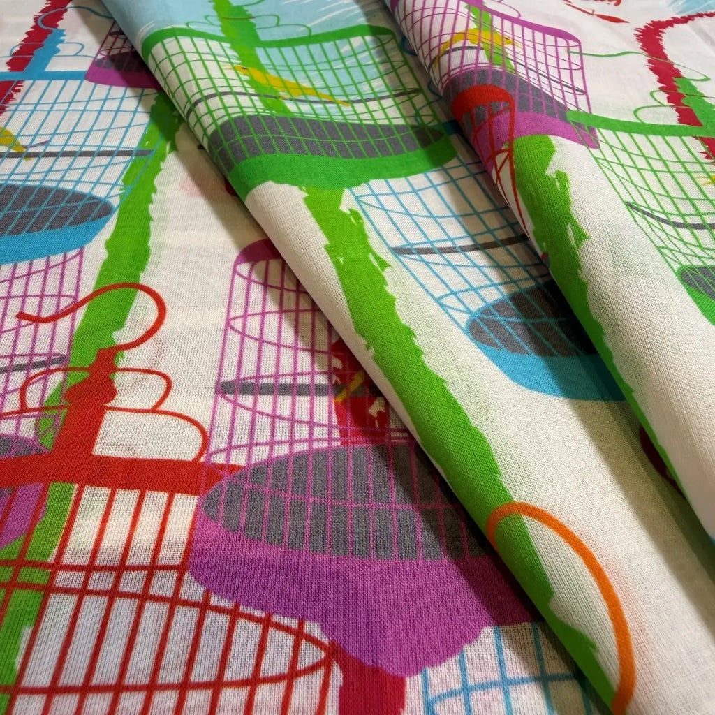 Singing Birds of Singapore Cotton Scarf