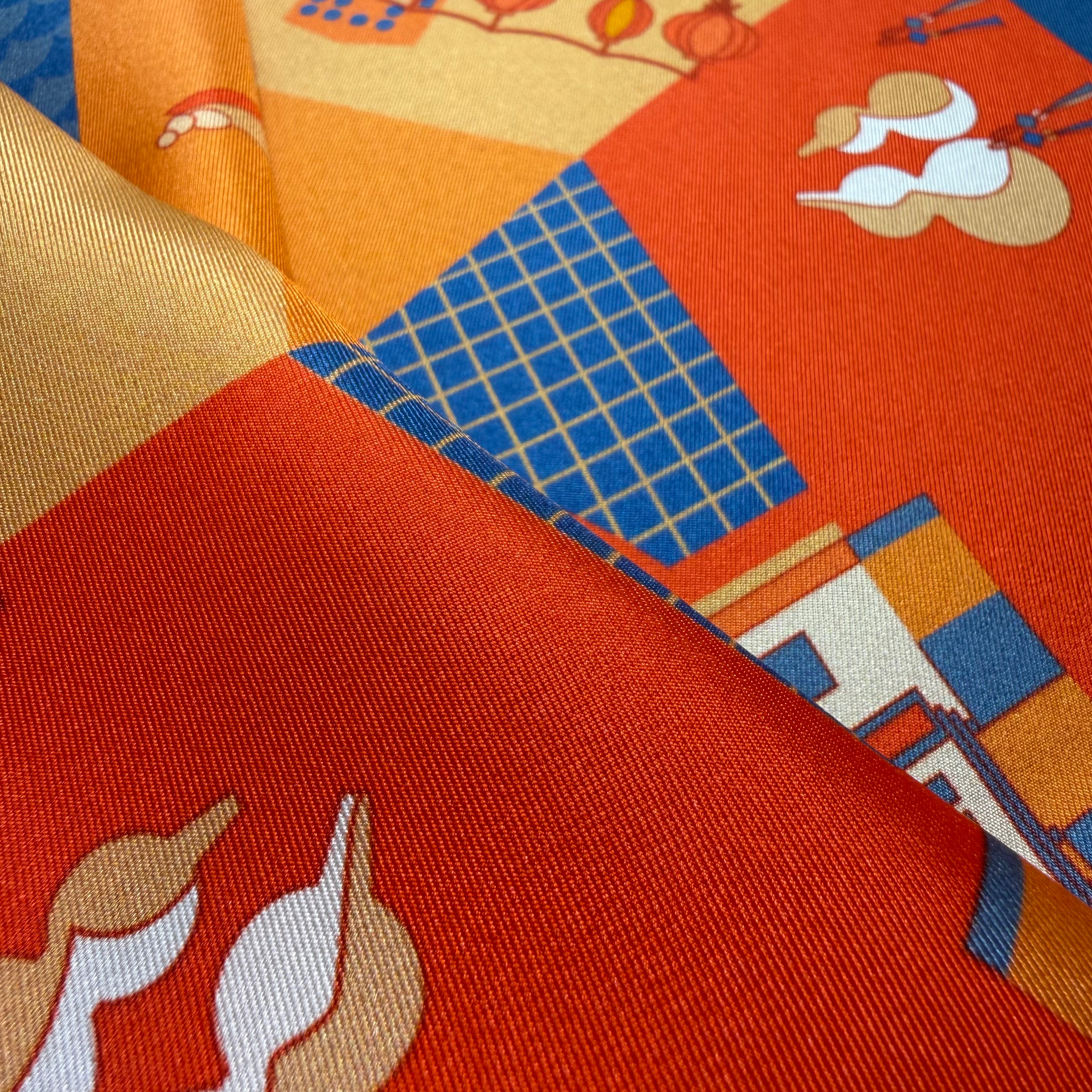 Chinatown Stories Small Silk Scarf