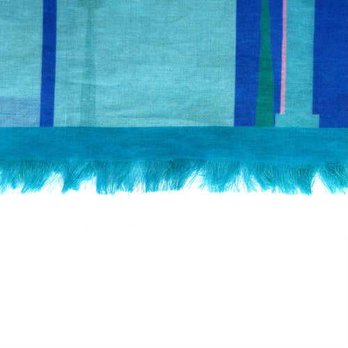 A City in a Garden Cotton Scarf