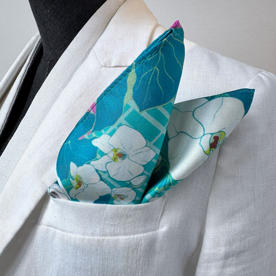 Botanic Oasis Pocket Square