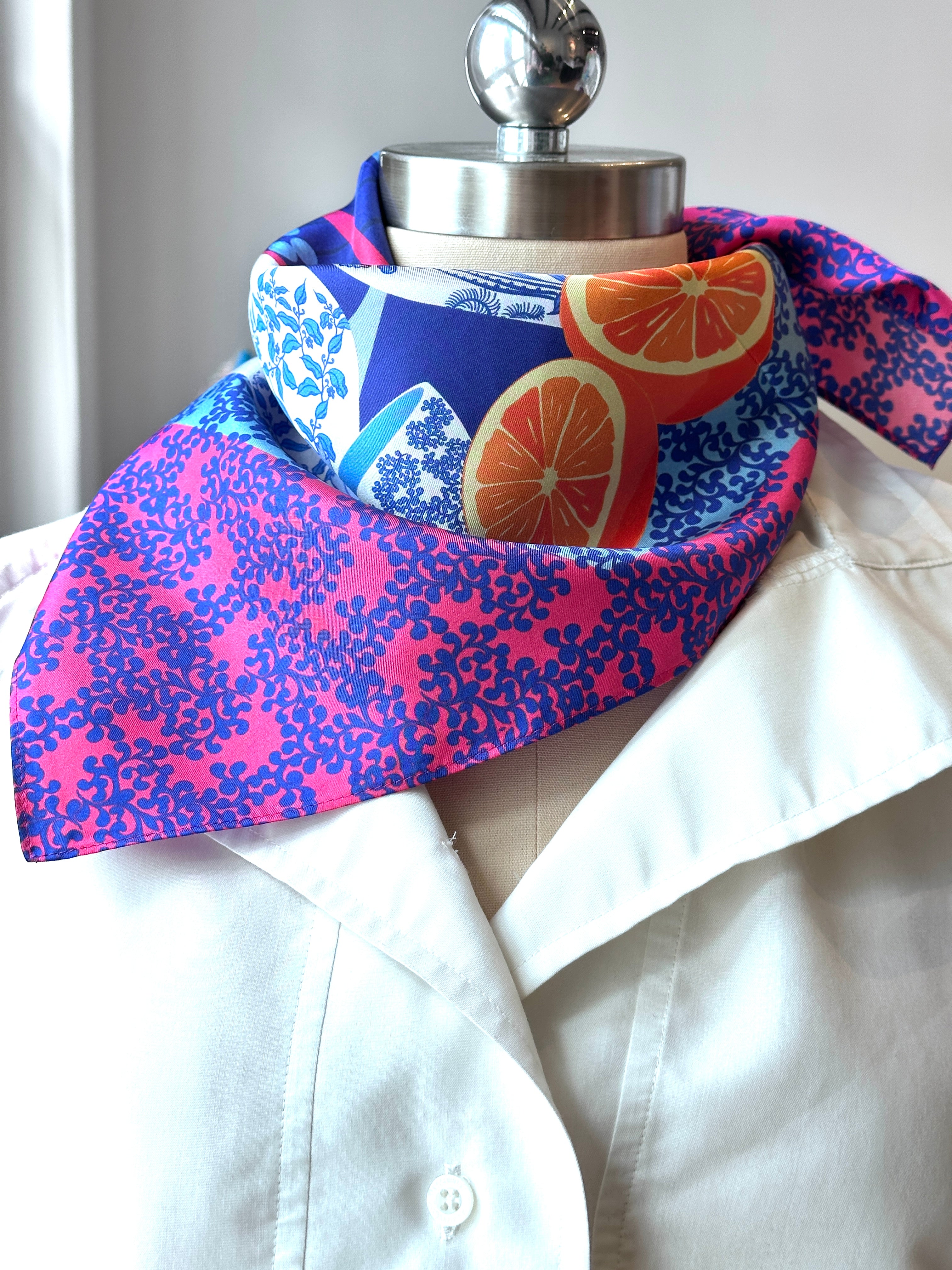 Straits Chinoiserie Neckerchief Silk