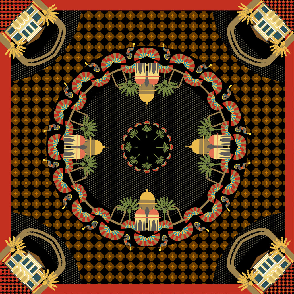 Festive Kampong Glam Silk Scarf