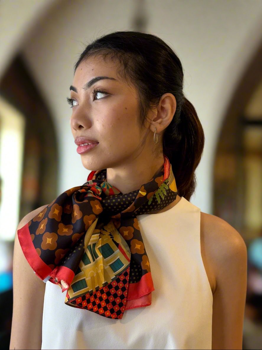 Kampong glam silk scarf
