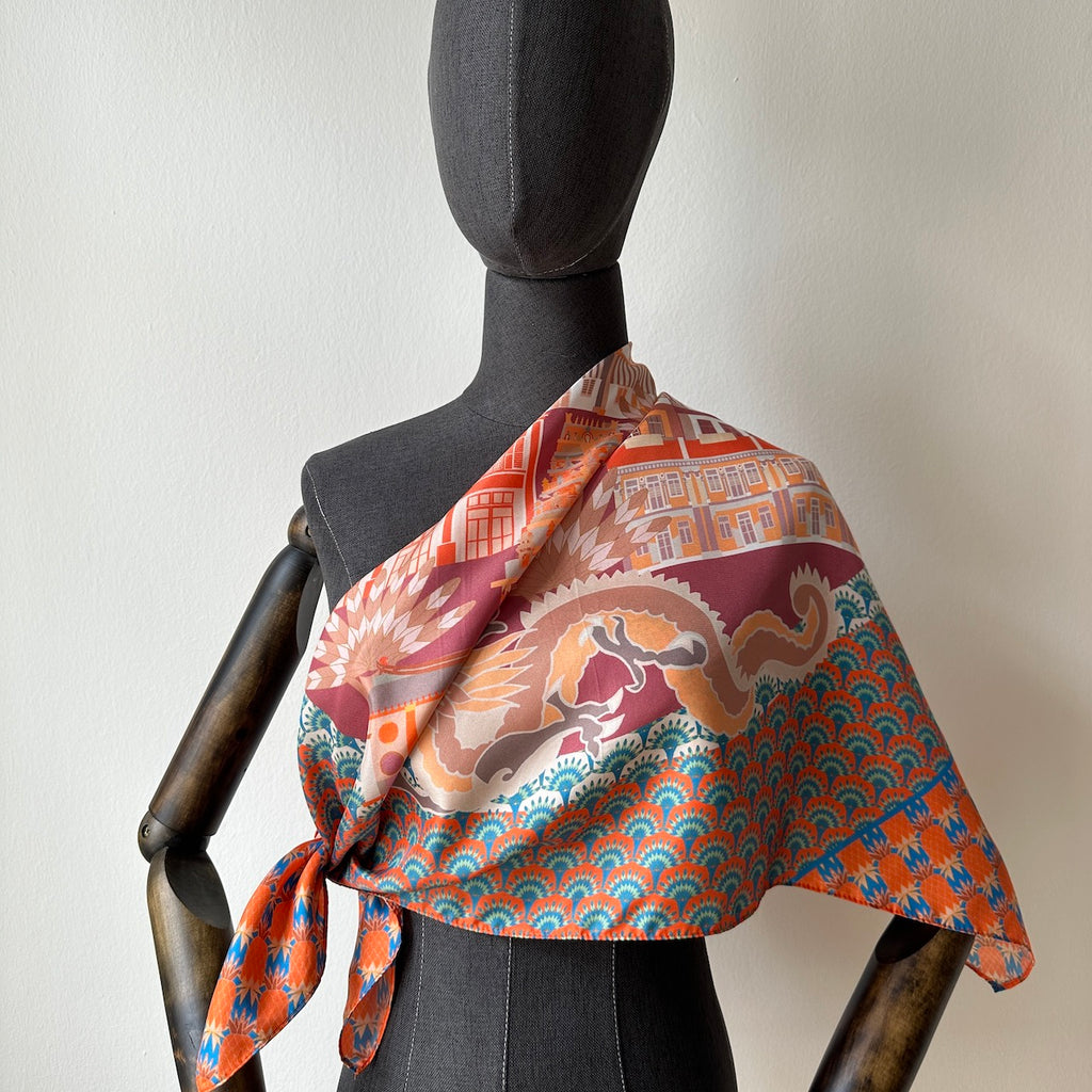 Keong Saik Road Silk Scarf