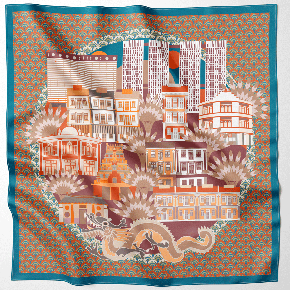 Keong Saik Neckerchief Silk