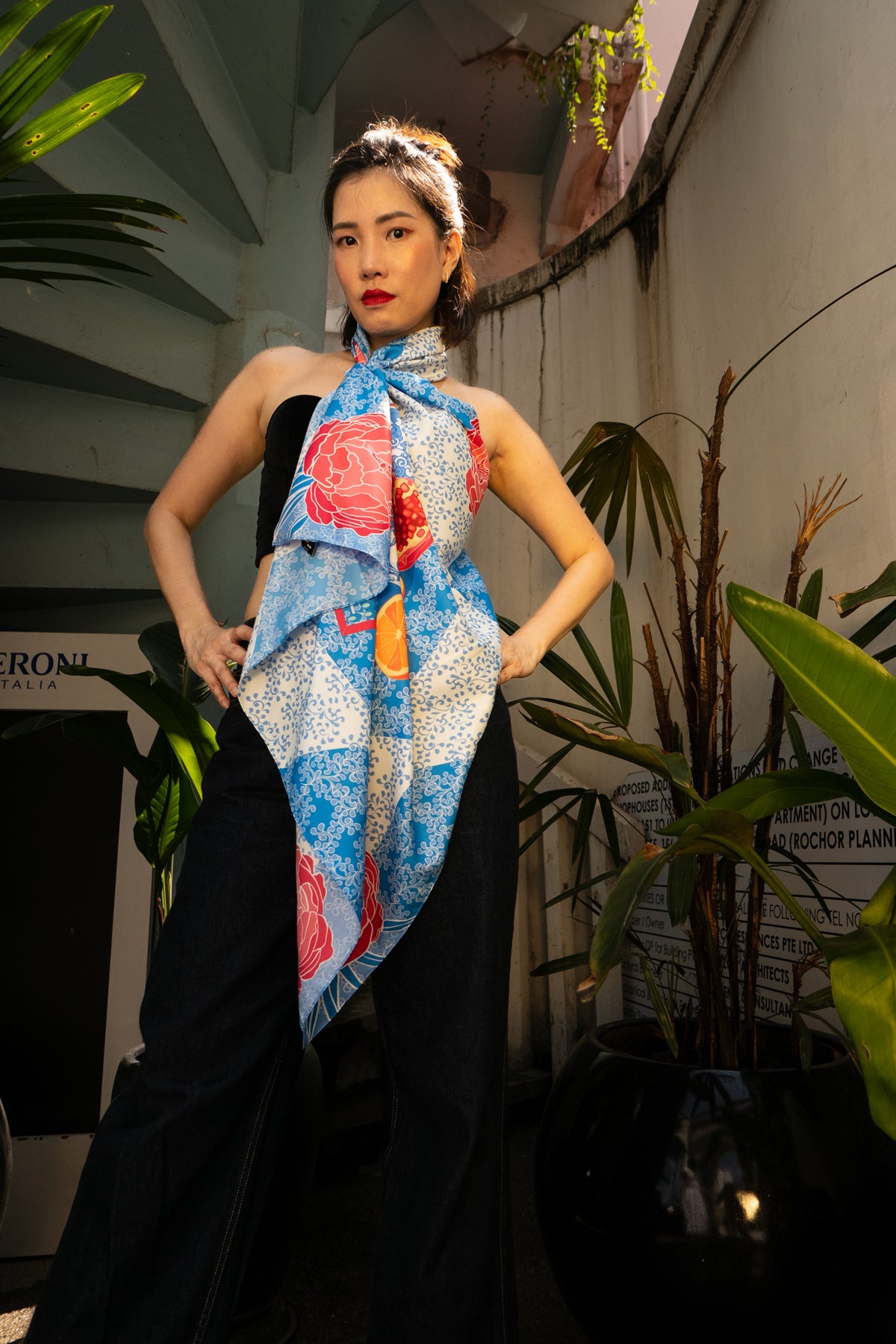 Straits Chinoiserie Re-Thread Scarf
