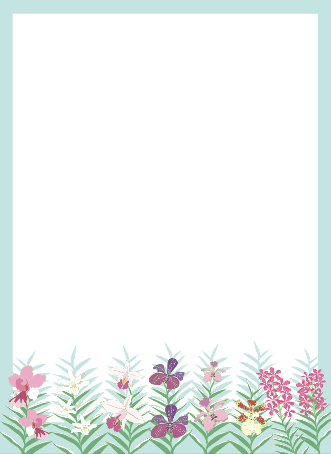 Stationery Set Singapore Orchid Garden