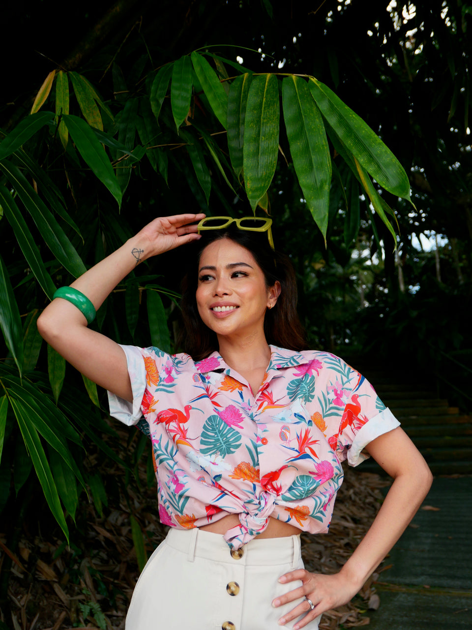 Unisex Kakee Shirt - Binary Style x Lime House Singapore - Dusky Pink