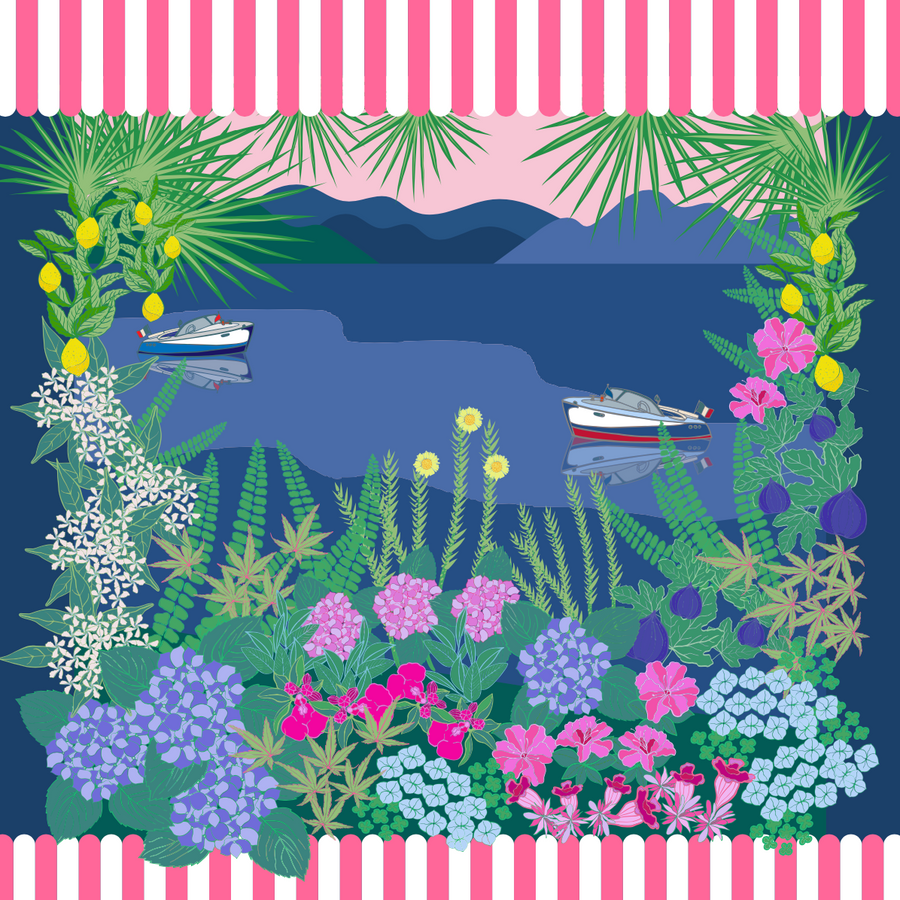 Memories of a Distant Summer  Small Silk Scarf