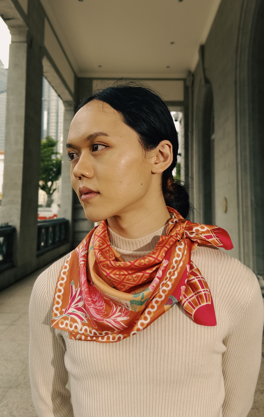 Guardian of Grace Small Silk Scarf