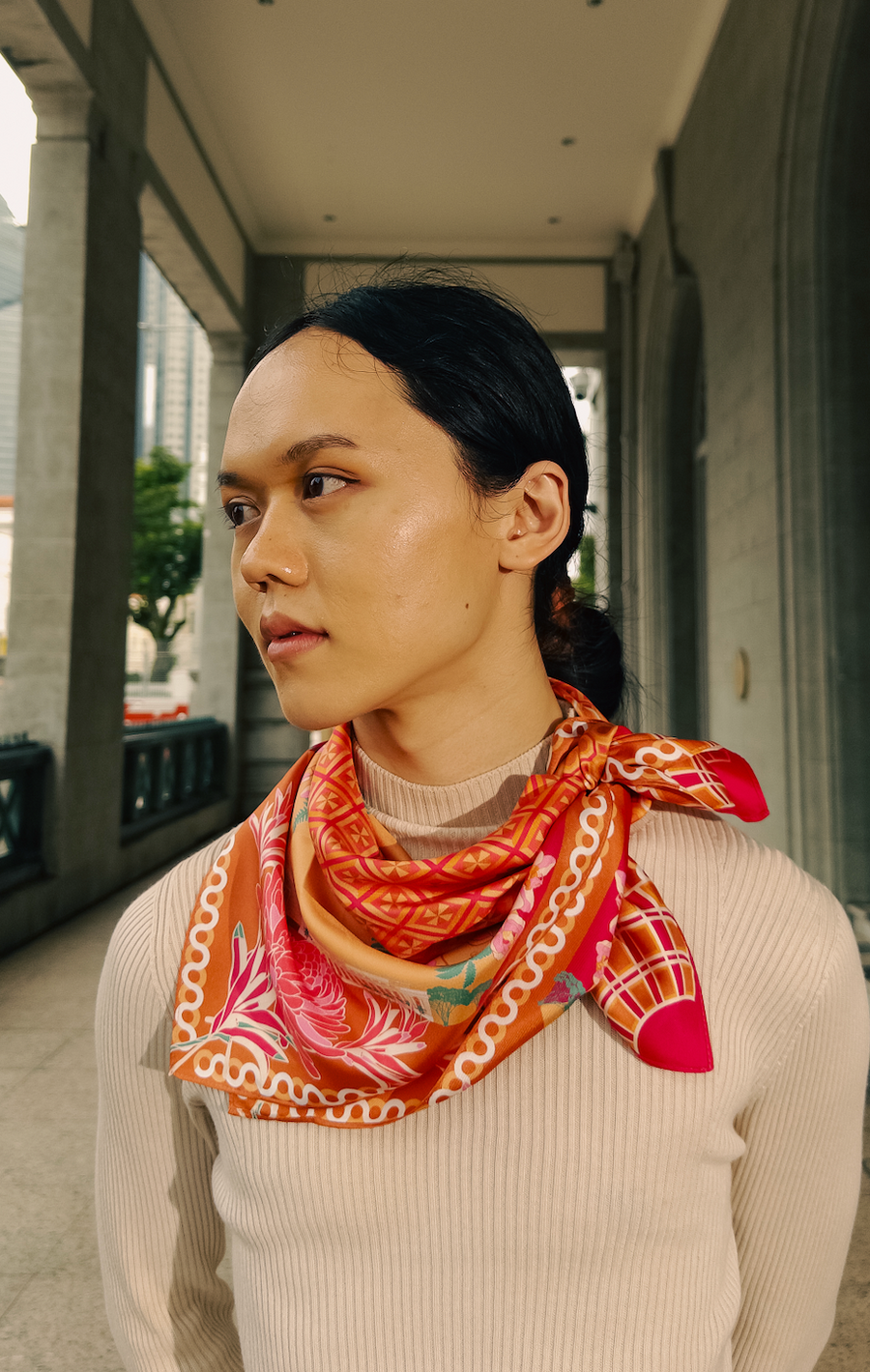 Guardian of Grace Small Silk Scarf